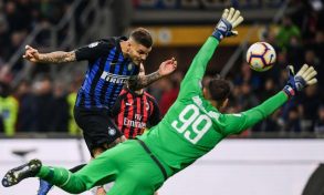 L’Inter beffa il Milan al 92°. Icardi implacabile complice una papera di Donnarumma